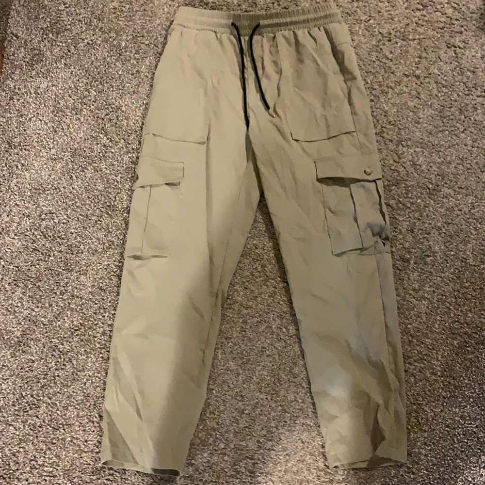 All men’s small, second pair of kaki sweats fit like a large. (All from SHEIN)